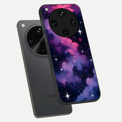  Celestial Moon Magic phone case For Oppo Find X8 Ultra showing premium glass back cover with detailed artwork