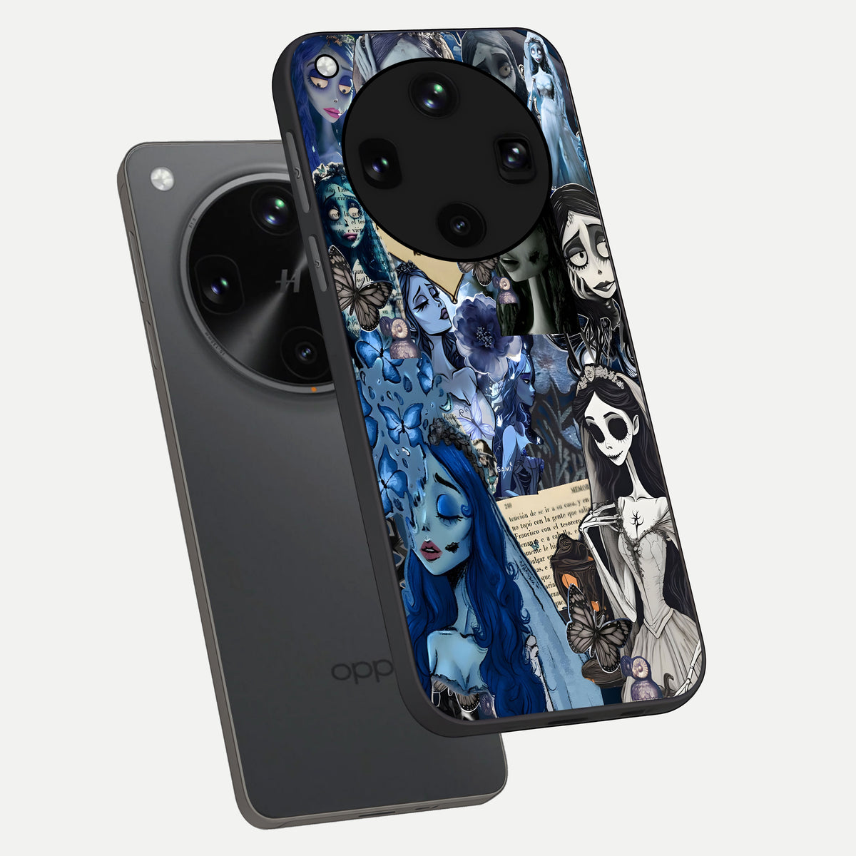  Corpse Bride Posters phone case For Oppo Find X8 Ultra showing premium glass back cover with detailed artwork