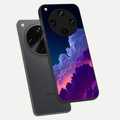  Dreamy Cloud Skies phone case For Oppo Find X8 Ultra showing premium glass back cover with detailed artwork