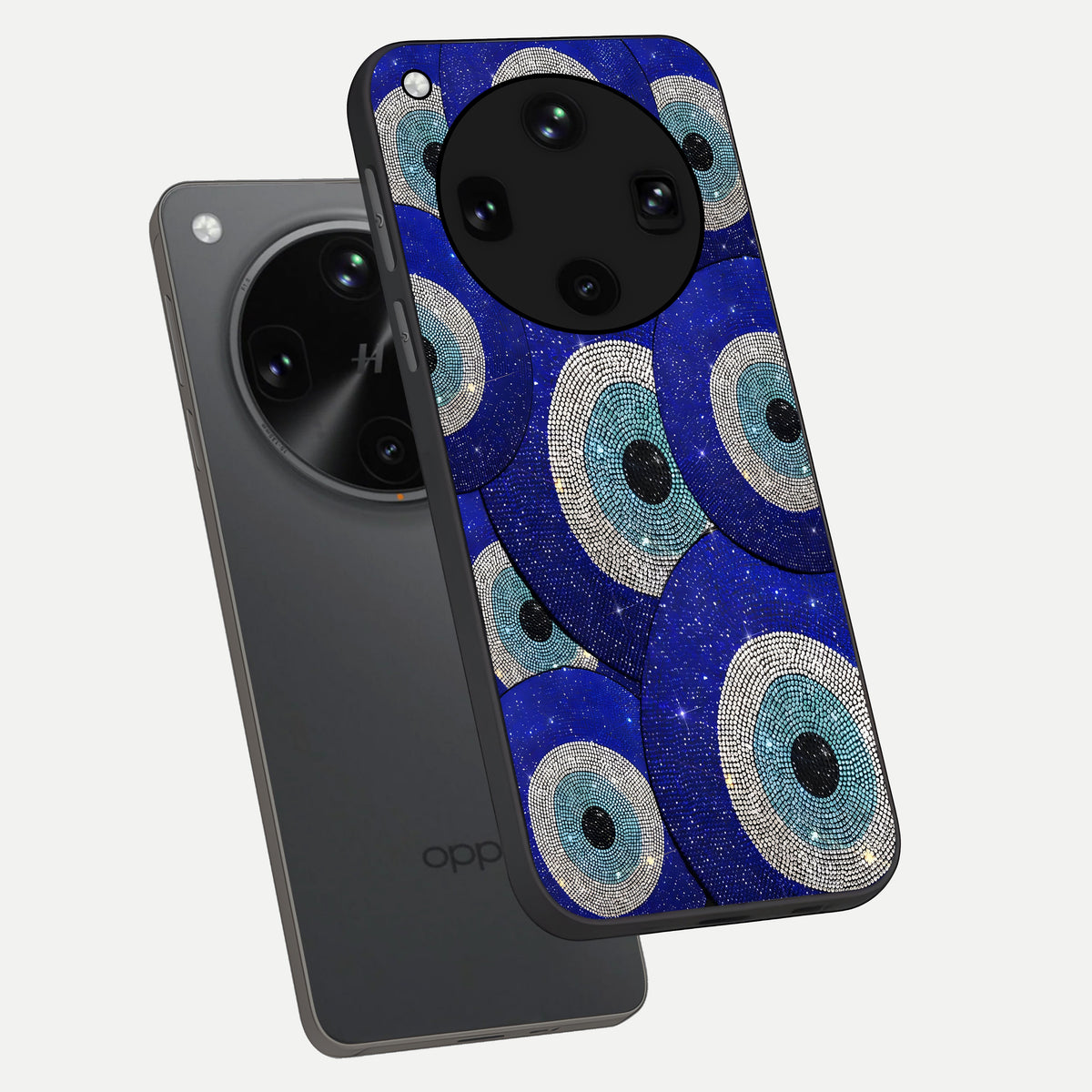  Galaxy Eye Flow phone case For Oppo Find X8 Ultra showing premium glass back cover with detailed artwork