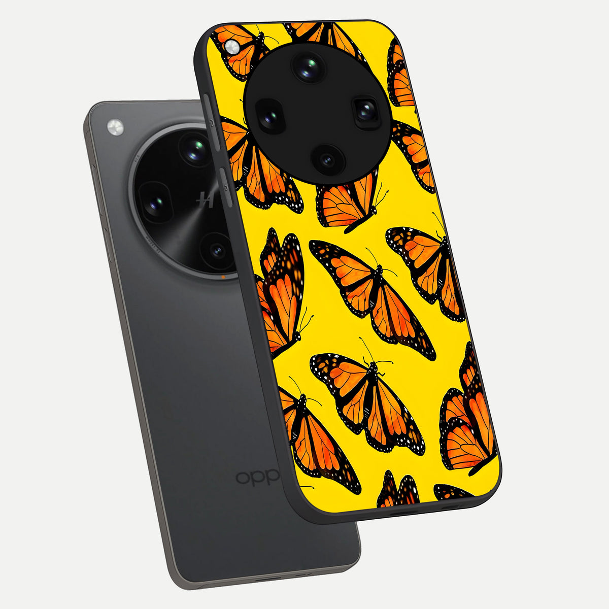  Golden Wing Flight phone case For Oppo Find X8 Ultra showing premium glass back cover with detailed artwork