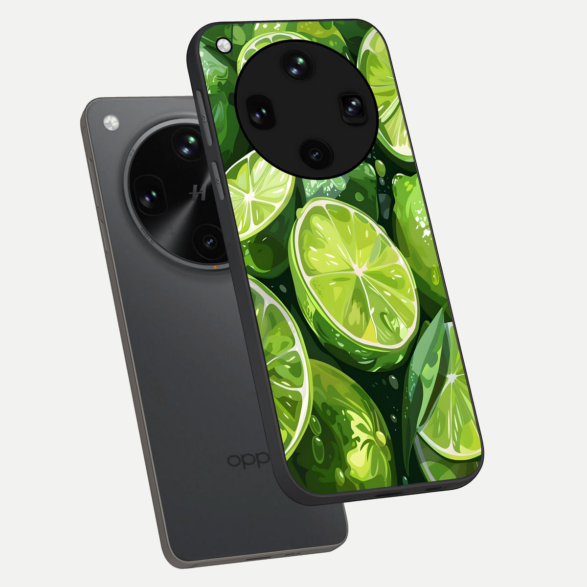  Green Kawasaki phone case For Oppo Find X8 Ultra showing premium glass back cover with detailed artwork