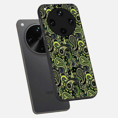  Green Lemon phone case For Oppo Find X8 Ultra showing premium glass back cover with detailed artwork