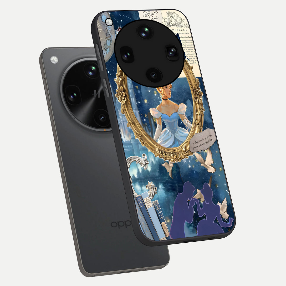  Midnight Queen phone case For Oppo Find X8 Ultra showing premium glass back cover with detailed artwork