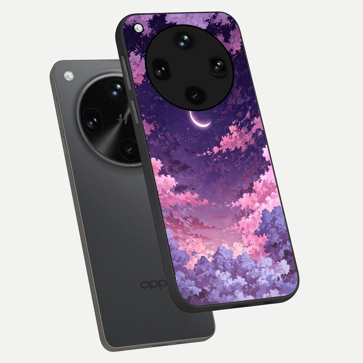  Sky Drift Clouds phone case For Oppo Find X8 Ultra showing premium glass back cover with detailed artwork