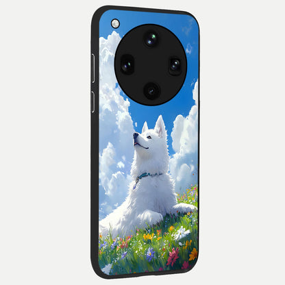  Blissful Cloud Pup back cover For Oppo Find X8 Ultra slim fit glass case with vibrant aesthetic design