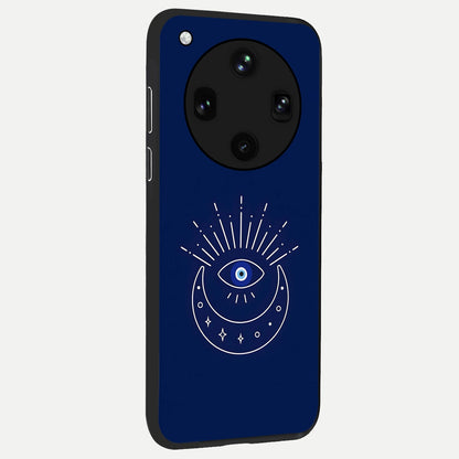  Blue Evil Eye back cover For Oppo Find X8 Ultra slim fit glass case with vibrant aesthetic design