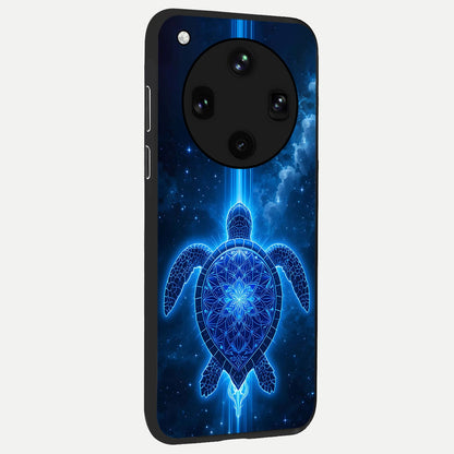  Blue Galaxy Turtle back cover For Oppo Find X8 Ultra slim fit glass case with vibrant aesthetic design