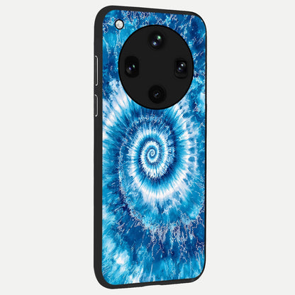  Blue Galaxy Wave back cover For Oppo Find X8 Ultra slim fit glass case with vibrant aesthetic design