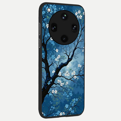 Blue Tree Serenity back cover For Oppo Find X8 Ultra slim fit glass case with vibrant aesthetic design
