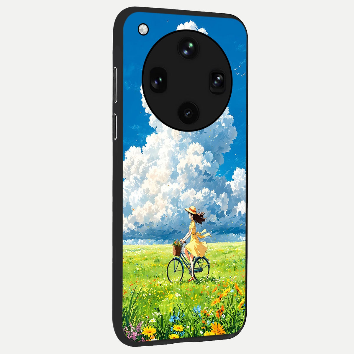  Breezy Meadow Ride back cover For Oppo Find X8 Ultra slim fit glass case with vibrant aesthetic design