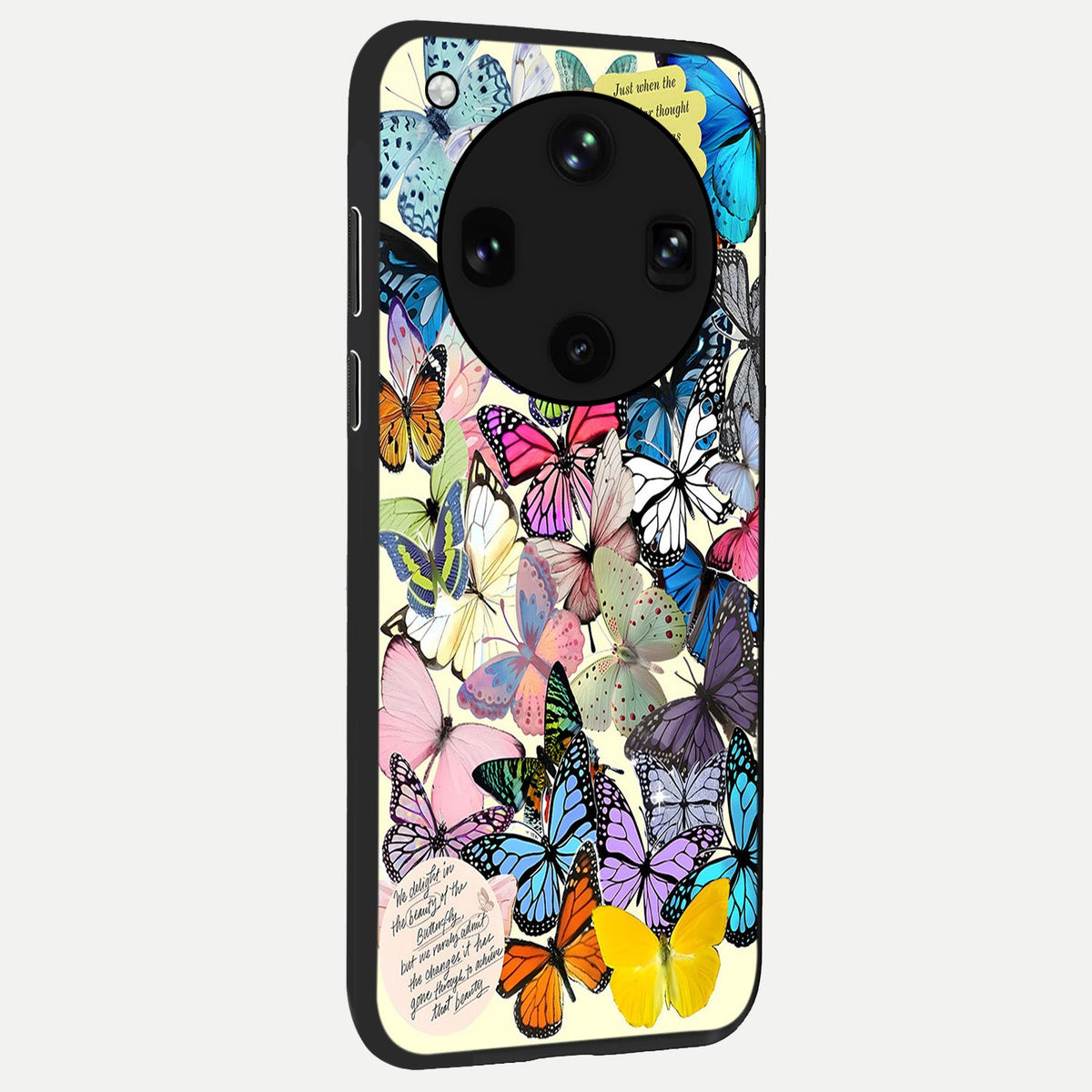  Butterflies Petal Dream back cover For Oppo Find X8 Ultra slim fit glass case with vibrant aesthetic design