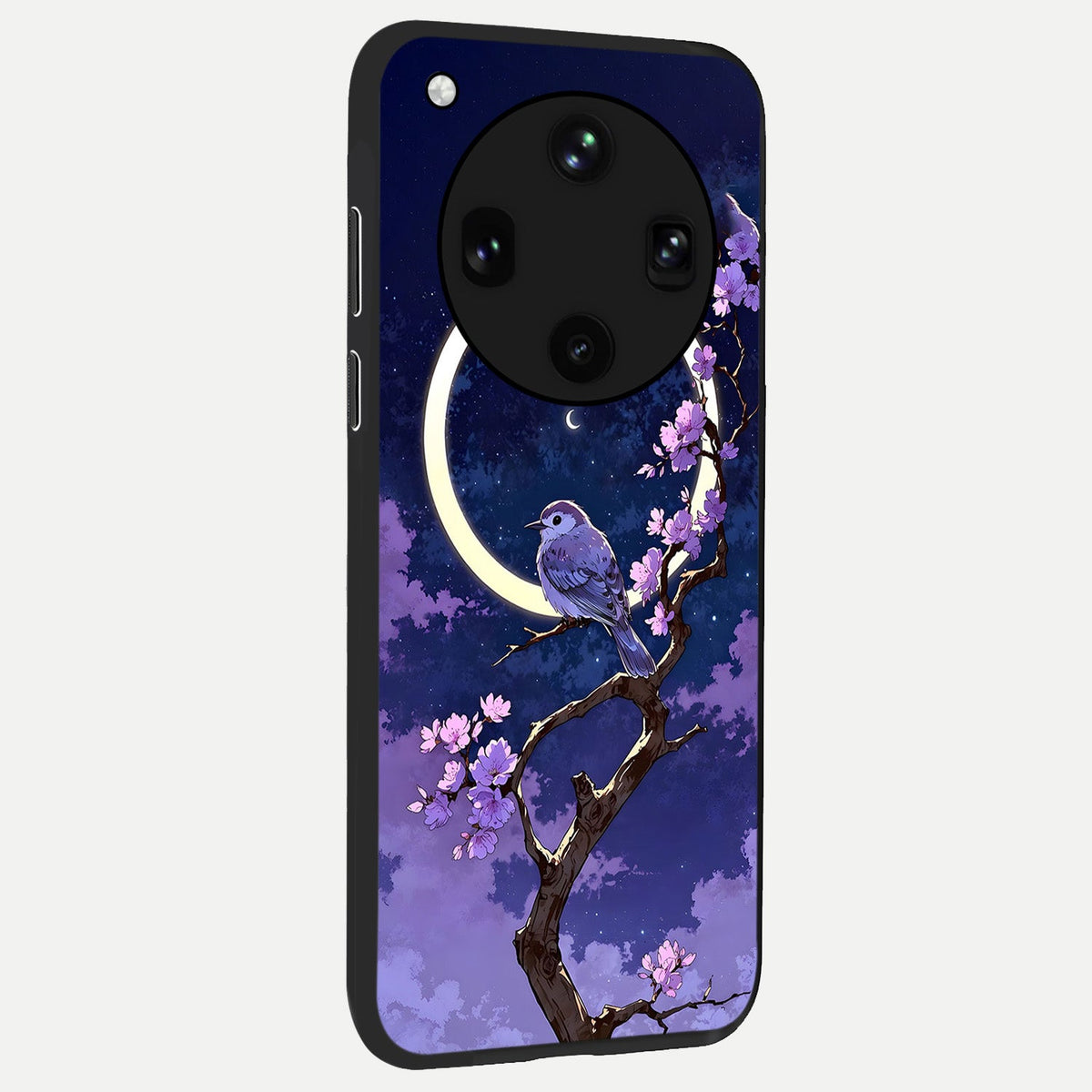  Celestial Bird Blossom back cover For Oppo Find X8 Ultra slim fit glass case with vibrant aesthetic design
