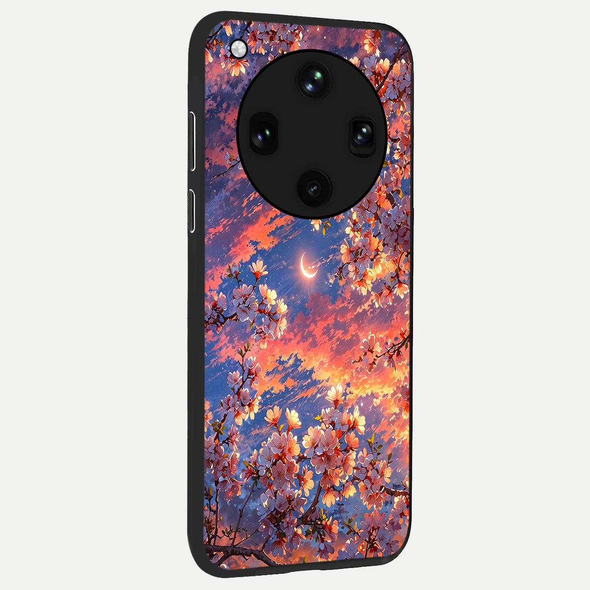  Celestial Sakura Sunset back cover For Oppo Find X8 Ultra slim fit glass case with vibrant aesthetic design