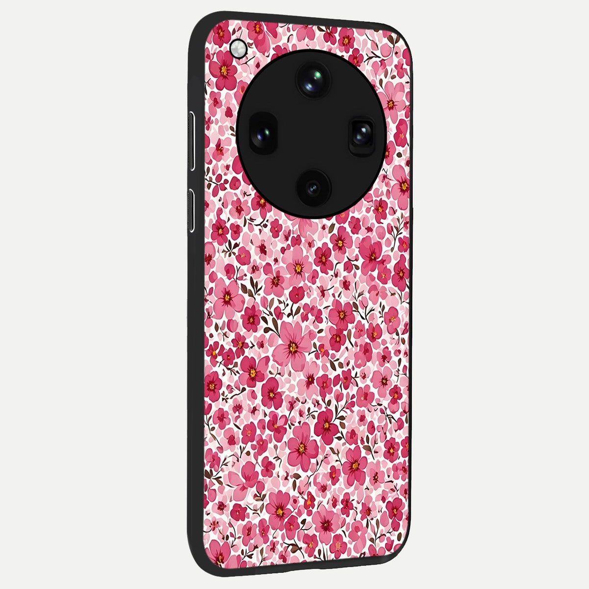  Cherry Blossom Charm back cover For Oppo Find X8 Ultra slim fit glass case with vibrant aesthetic design