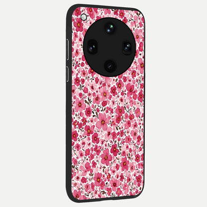  Cherry Blossom Charm back cover For Oppo Find X8 Ultra slim fit glass case with vibrant aesthetic design