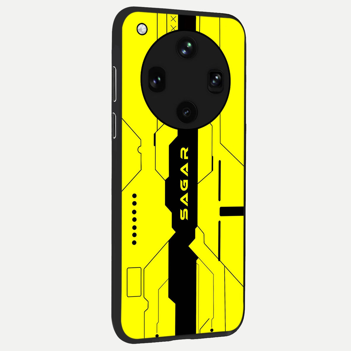  Circuit CYBERPUNK Custom Name back cover For Oppo Find X8 Ultra slim fit glass case with vibrant aesthetic design