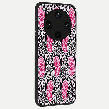  Crimson Paisley Charm back cover For Oppo Find X8 Ultra slim fit glass case with vibrant aesthetic design