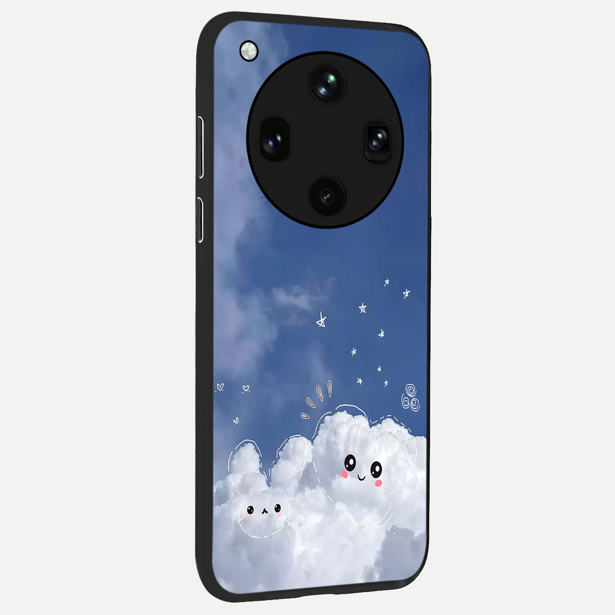  Cute Blossom Cloud back cover For Oppo Find X8 Ultra slim fit glass case with vibrant aesthetic design