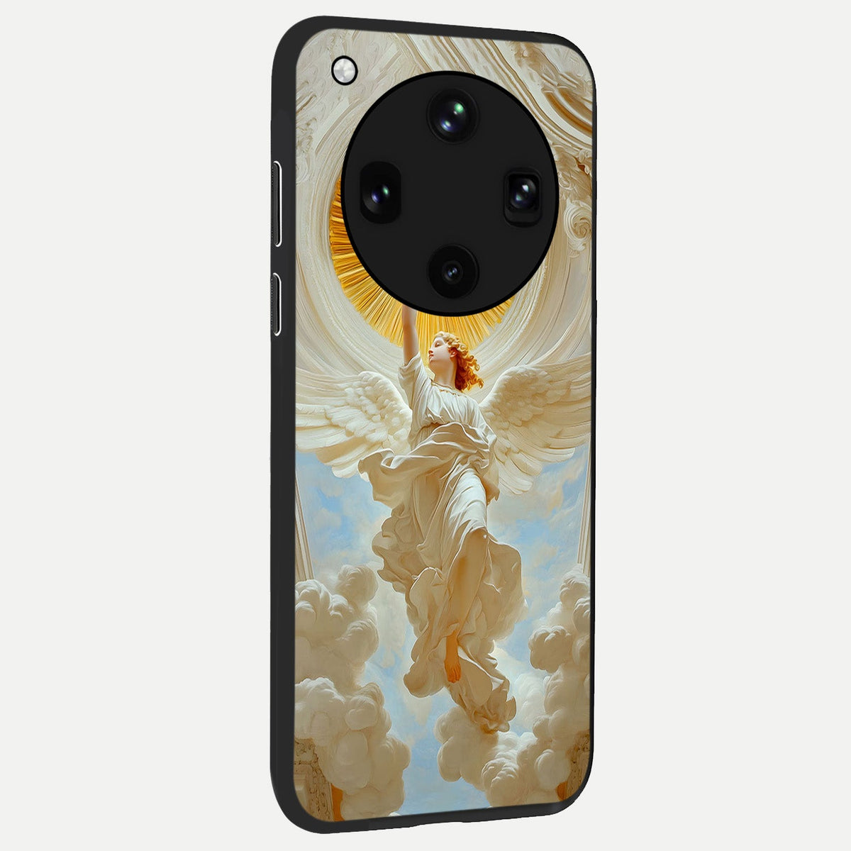  Divine Light Angel back cover For Oppo Find X8 Ultra slim fit glass case with vibrant aesthetic design