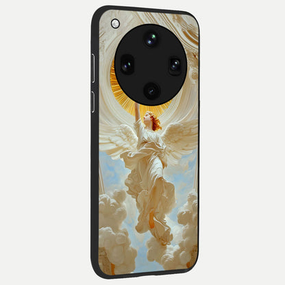 Divine Light Angel back cover For Oppo Find X8 Ultra slim fit glass case with vibrant aesthetic design