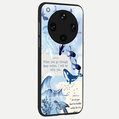  Faithful Ocean Promise back cover For Oppo Find X8 Ultra slim fit glass case with vibrant aesthetic design