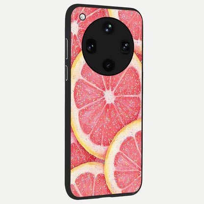  Glitter Grapefruit back cover For Oppo Find X8 Ultra slim fit glass case with vibrant aesthetic design