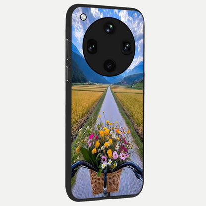  Golden Field Journey back cover For Oppo Find X8 Ultra slim fit glass case with vibrant aesthetic design