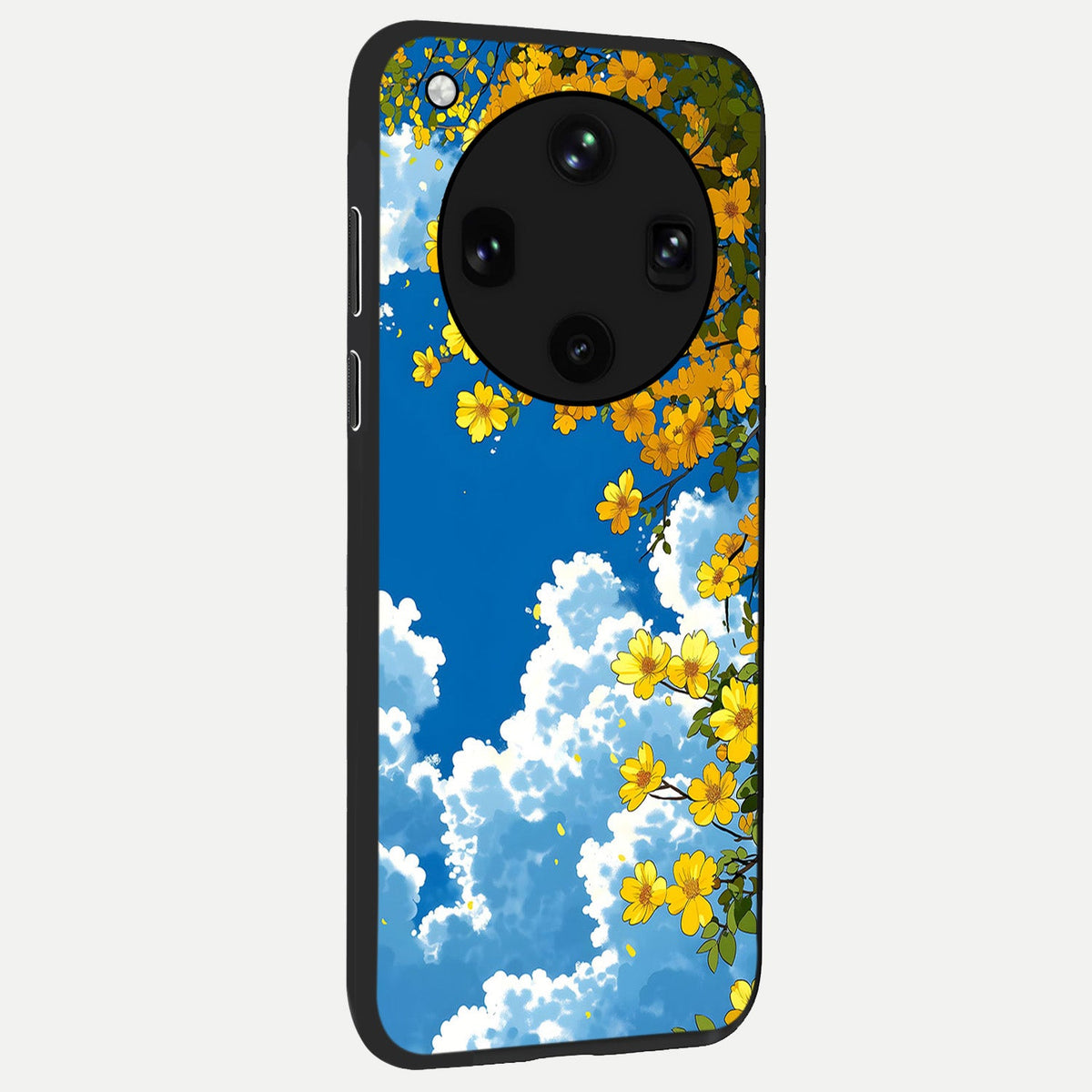  Golden Petal Sky back cover For Oppo Find X8 Ultra slim fit glass case with vibrant aesthetic design