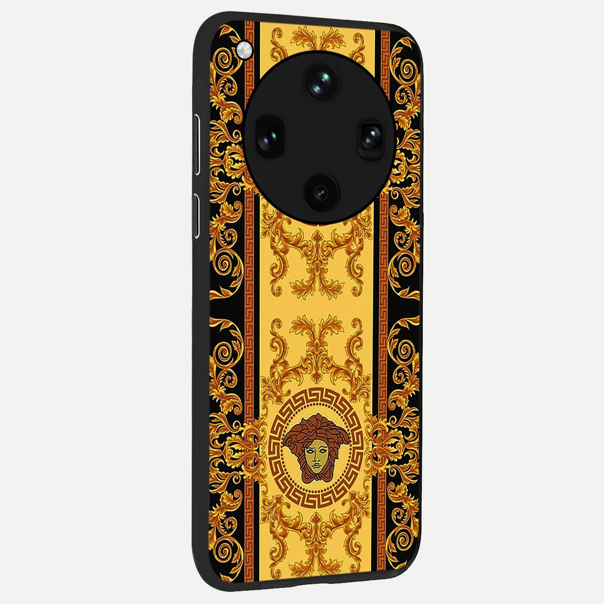  Golden Royal Heritage back cover For Oppo Find X8 Ultra slim fit glass case with vibrant aesthetic design
