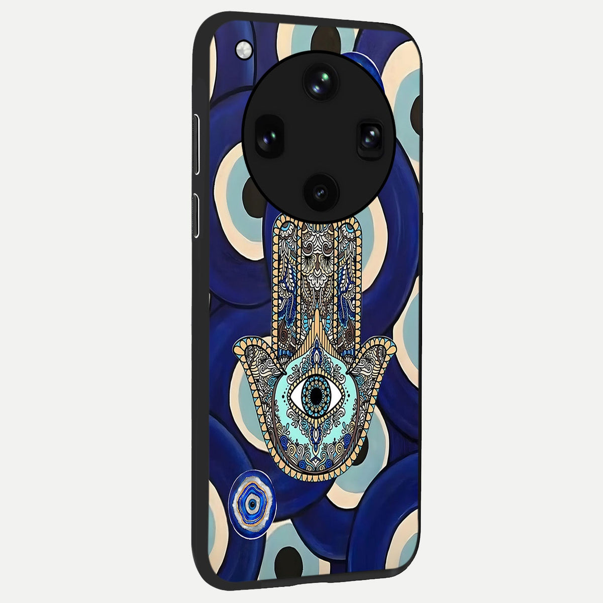  Hamsa Divine Guard back cover For Oppo Find X8 Ultra slim fit glass case with vibrant aesthetic design