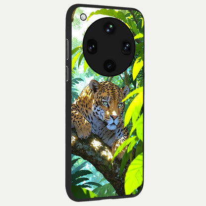  Leopard in Jungle back cover For Oppo Find X8 Ultra slim fit glass case with vibrant aesthetic design