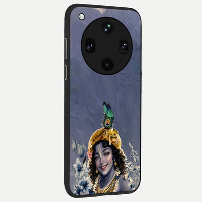  Lord Krishna back cover For Oppo Find X8 Ultra slim fit glass case with vibrant aesthetic design