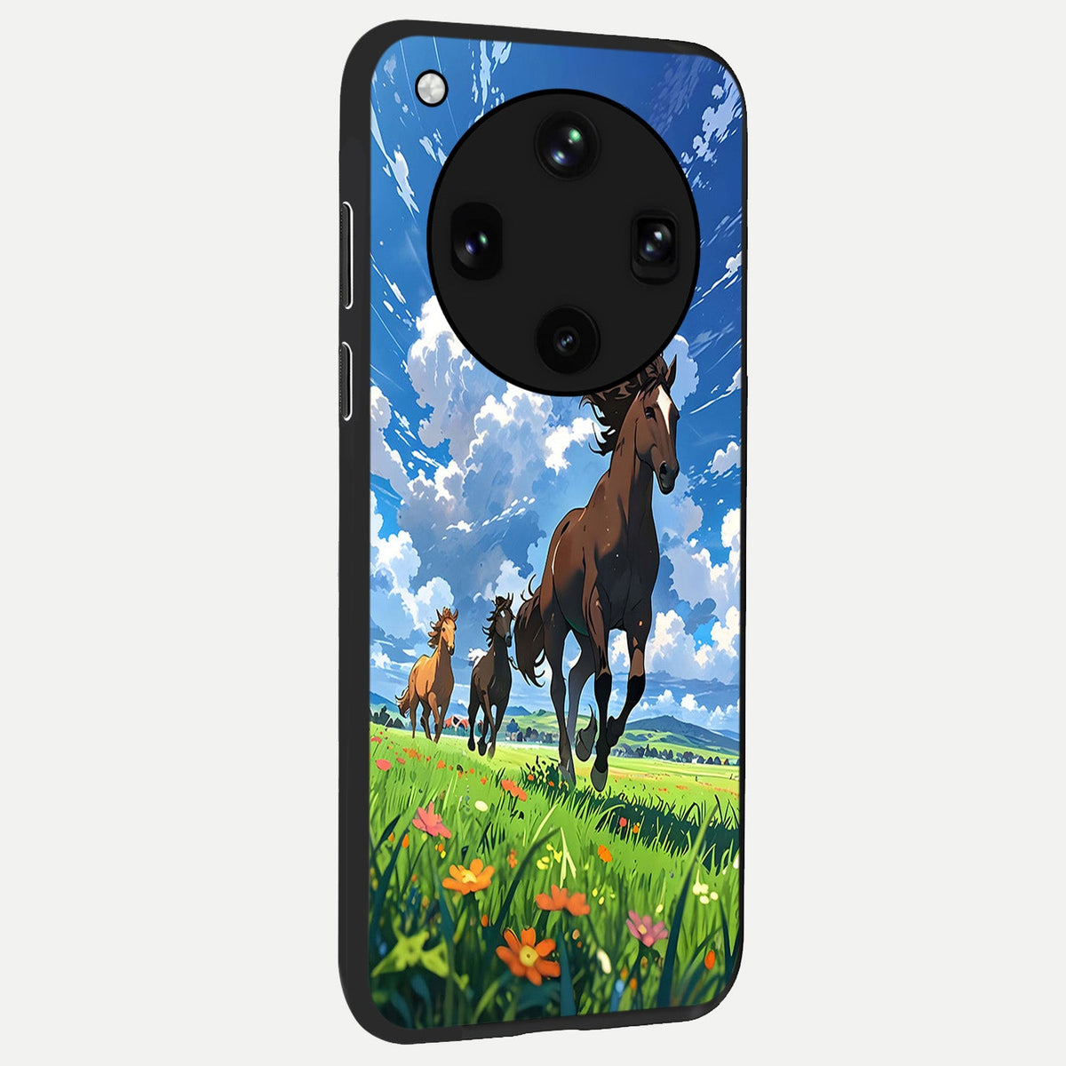  Majestic Horses Galloping back cover For Oppo Find X8 Ultra slim fit glass case with vibrant aesthetic design