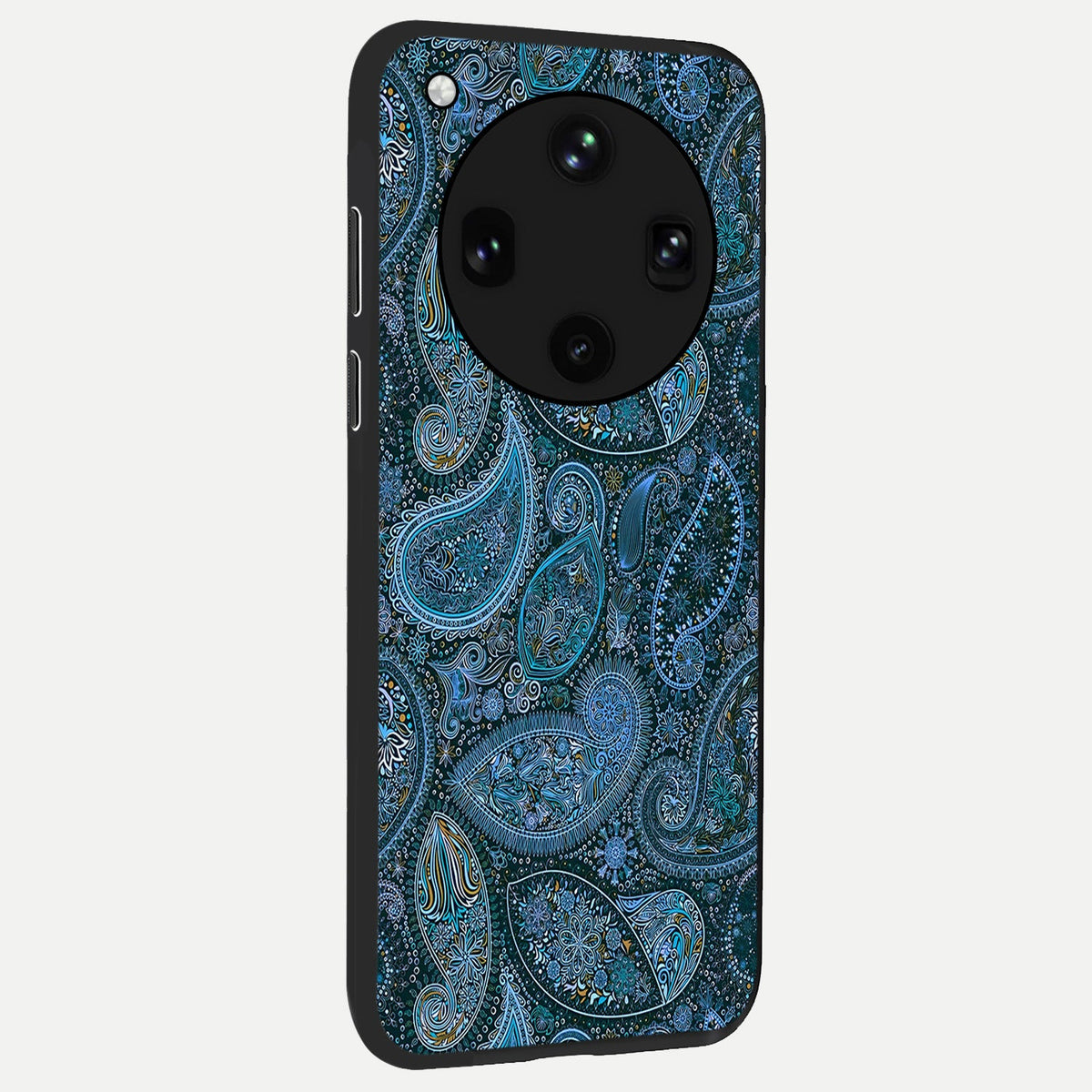  Midnight Paisley Glow back cover For Oppo Find X8 Ultra slim fit glass case with vibrant aesthetic design