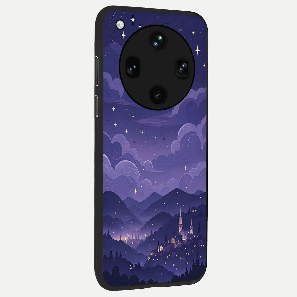  Minimal Night View back cover For Oppo Find X8 Ultra slim fit glass case with vibrant aesthetic design