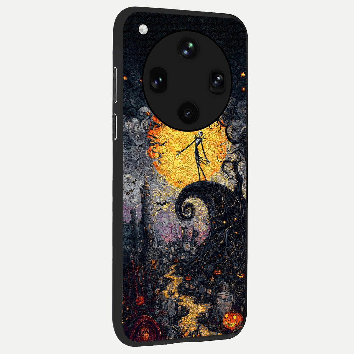  Pumpkin Moon Night back cover For Oppo Find X8 Ultra slim fit glass case with vibrant aesthetic design