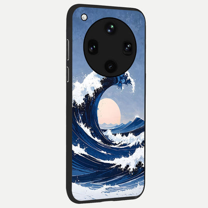  Rising Tide Power back cover For Oppo Find X8 Ultra slim fit glass case with vibrant aesthetic design