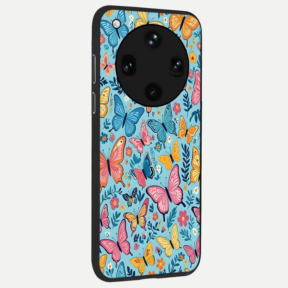  Spring Wing Garden back cover For Oppo Find X8 Ultra slim fit glass case with vibrant aesthetic design