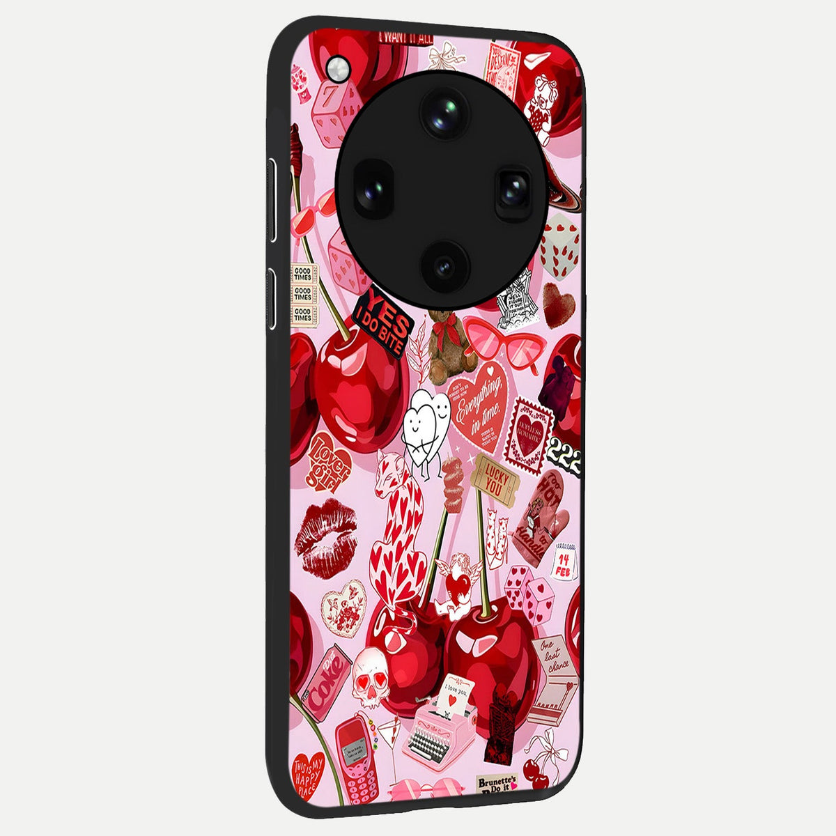  Sweet Cherry Chaos back cover For Oppo Find X8 Ultra slim fit glass case with vibrant aesthetic design