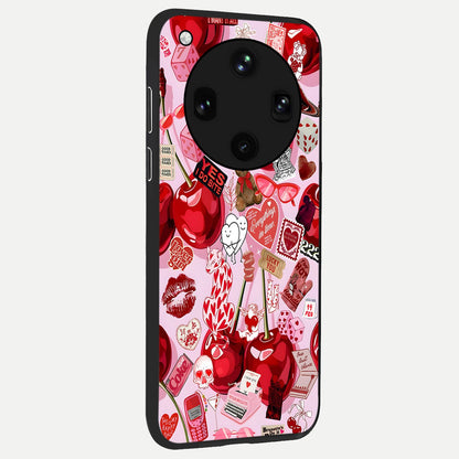  Sweet Cherry Chaos back cover For Oppo Find X8 Ultra slim fit glass case with vibrant aesthetic design