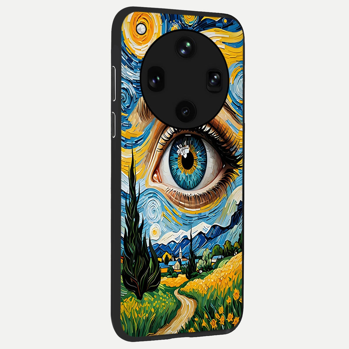  Van Gogh Eye back cover For Oppo Find X8 Ultra slim fit glass case with vibrant aesthetic design