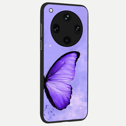  Violet Dream Wing back cover For Oppo Find X8 Ultra slim fit glass case with vibrant aesthetic design