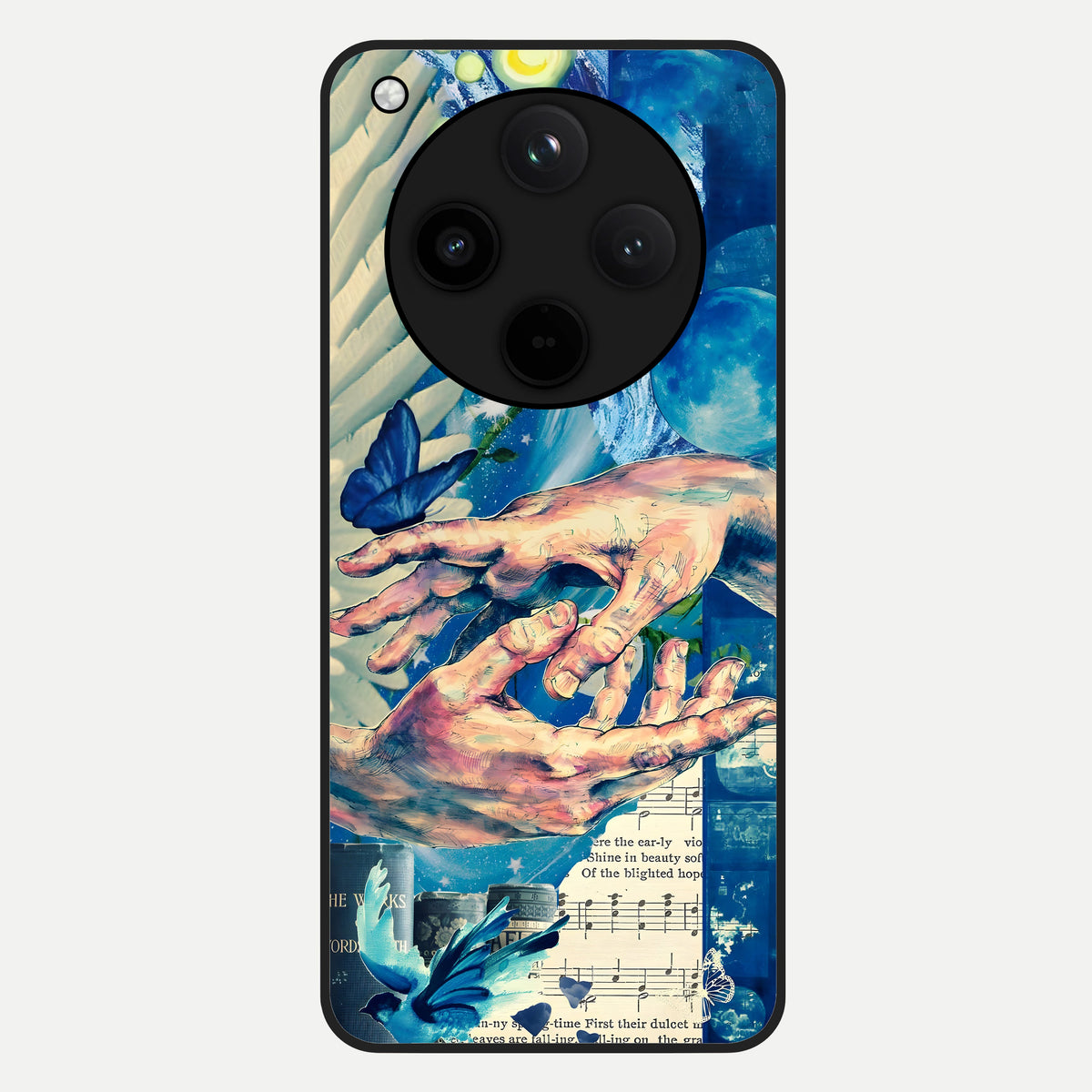  Aesthetic Divider Glass Case For Oppo Find X8 Pro back cover – full design glossy printed glass finish