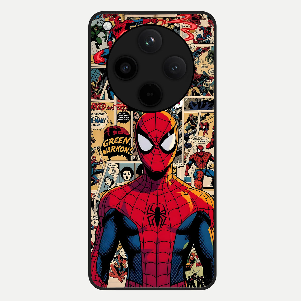  Aesthetic Spider Glass Case For Oppo Find X8 Pro back cover – full design glossy printed glass finish