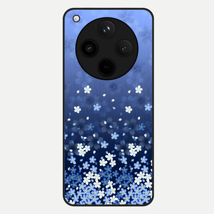  Blue Starry Glass Case For Oppo Find X8 Pro back cover – full design glossy printed glass finish