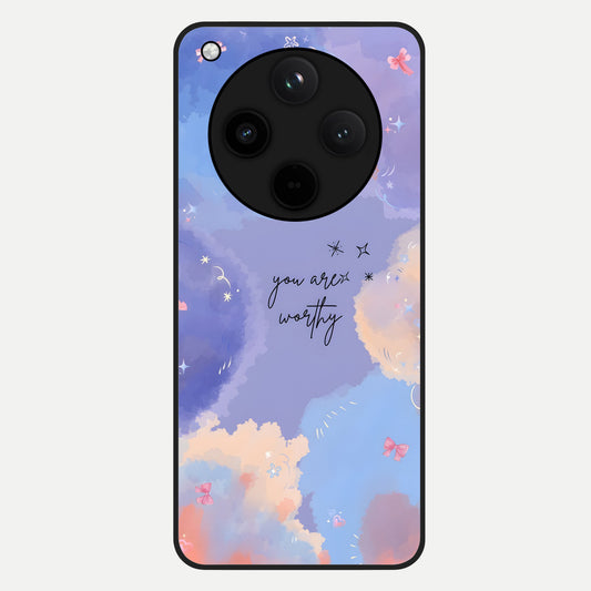 Celestial Cloud Magic Glass Case For Oppo Find X8 Pro back cover – full design glossy printed glass finish