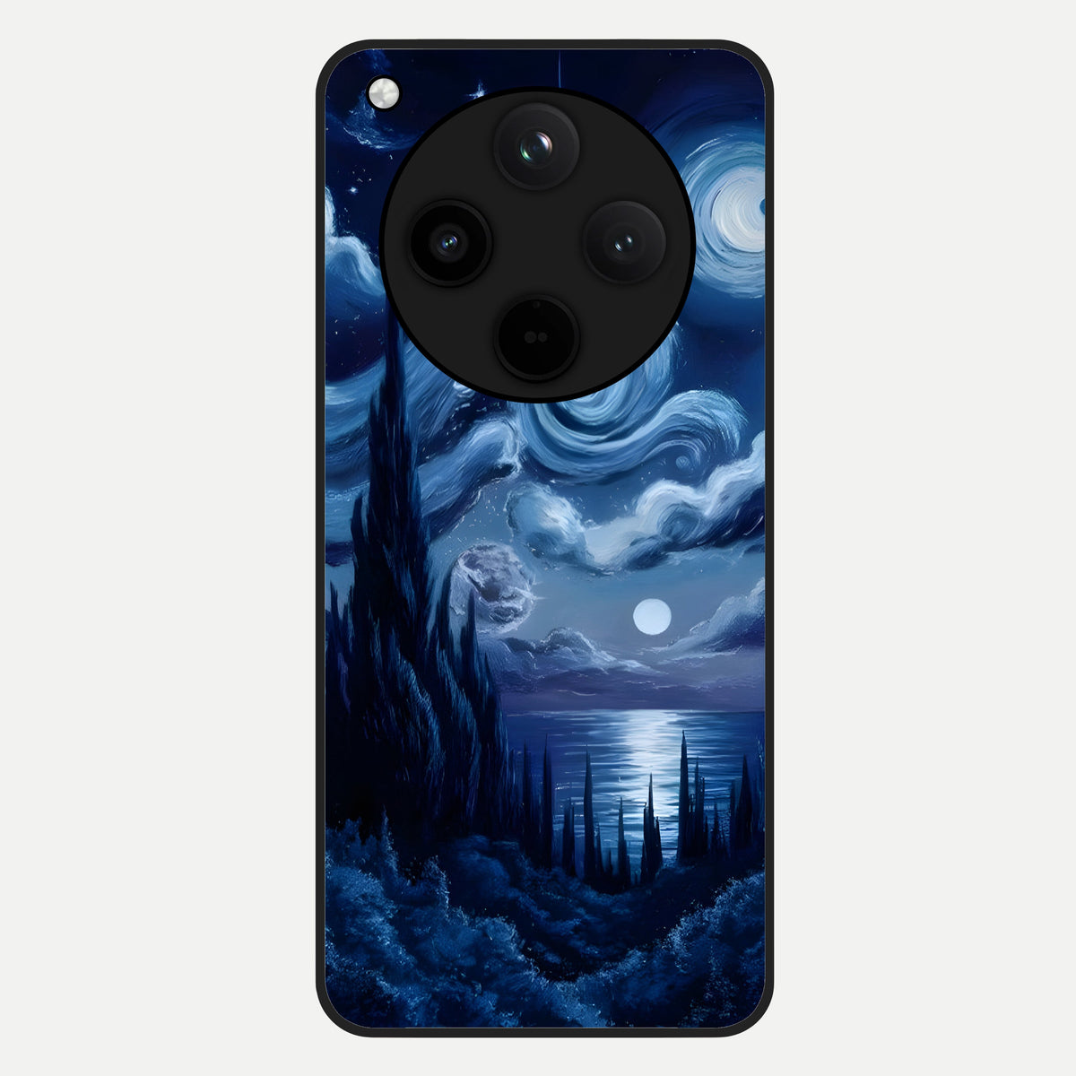  Celestial Dream Van Gogh Glass Case For Oppo Find X8 Pro back cover – full design glossy printed glass finish