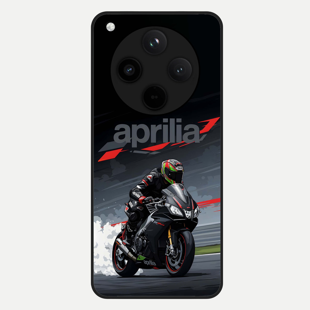  Dark Aprilla Glass Case For Oppo Find X8 Pro back cover – full design glossy printed glass finish