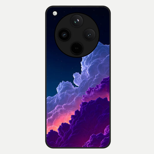  Dreamy Cloud Skies Glass Case For Oppo Find X8 Pro back cover – full design glossy printed glass finish